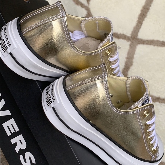 CONVERSE CTAS LIFT OX PLATFORM GOLD/BLACK/WHITE WM - Picture 11 of 16